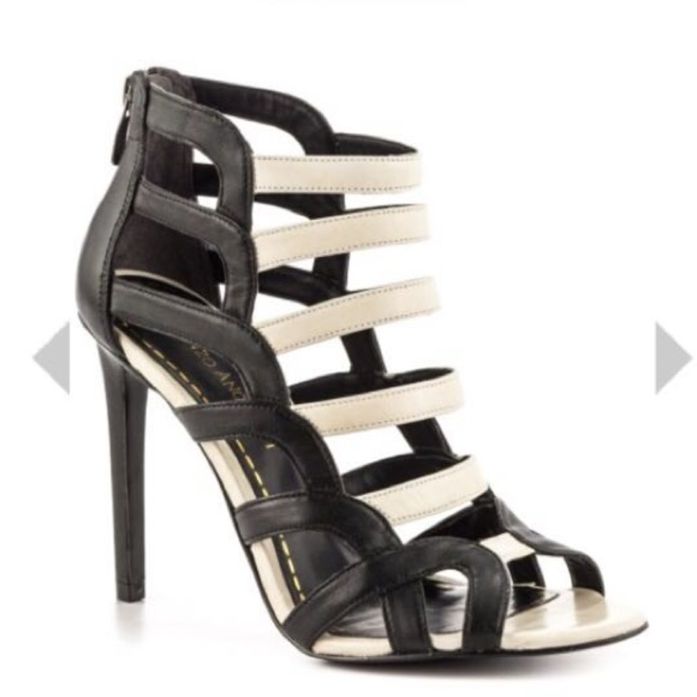 Enzo Angiolini Leather Strap Heels